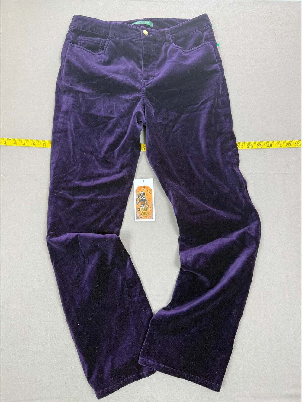 Vintage Lauren Ralph Lauren Dark Purple Velvet Pants